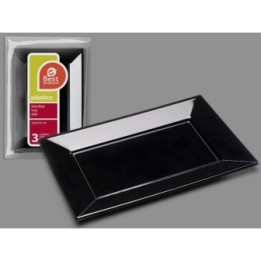 BANDEJA RECTANGULAR NEGRA