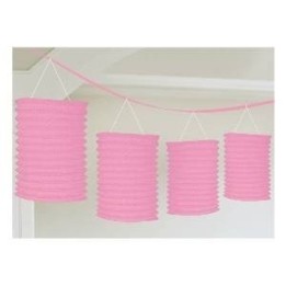 Guirnalda Farolillos Color Rosa Claro