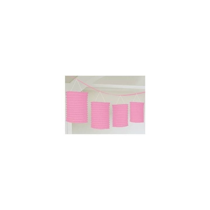 Guirnalda Farolillos Color Rosa Claro