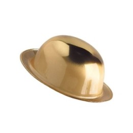 Bombin plastico metalizado Dorado