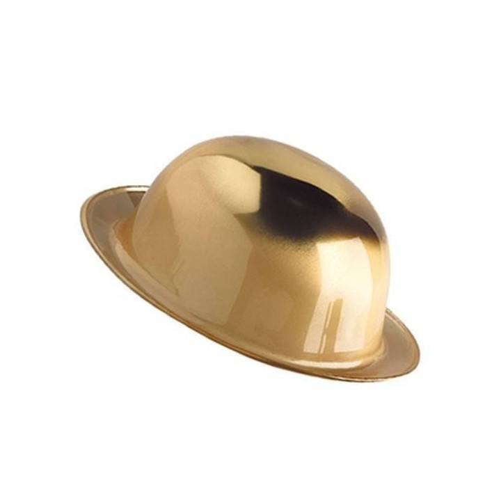 Bombin plastico metalizado Dorado