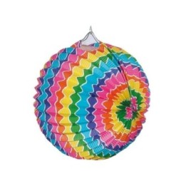 Farolillo de papel color Multicolor, de 22 cm.