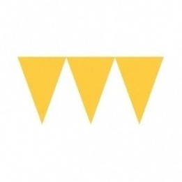 Banderines Triangulos Color Amarillo  (4,5 m aprox)
