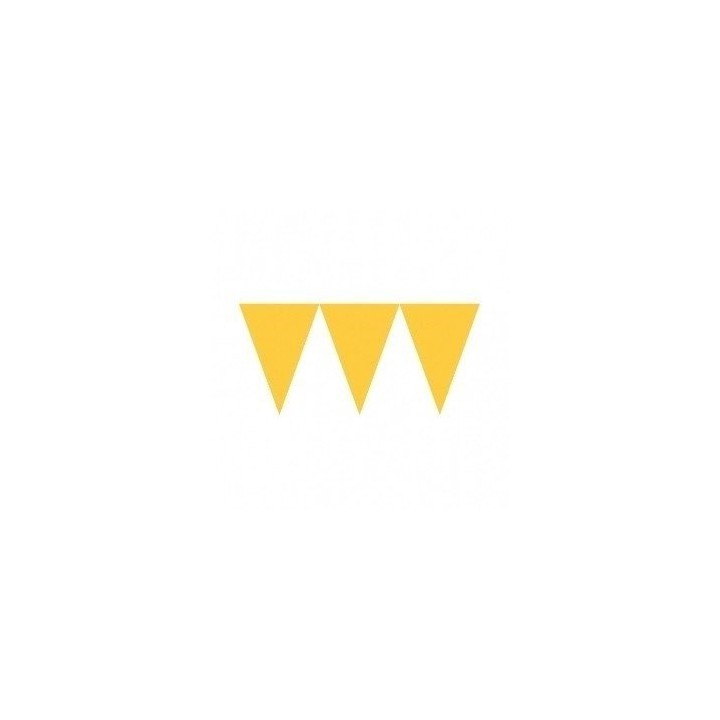 Banderines Triangulos Color Amarillo  (4,5 m aprox)