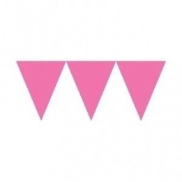 Banderines Triangulos Color Rosa  (4,5 m aprox)