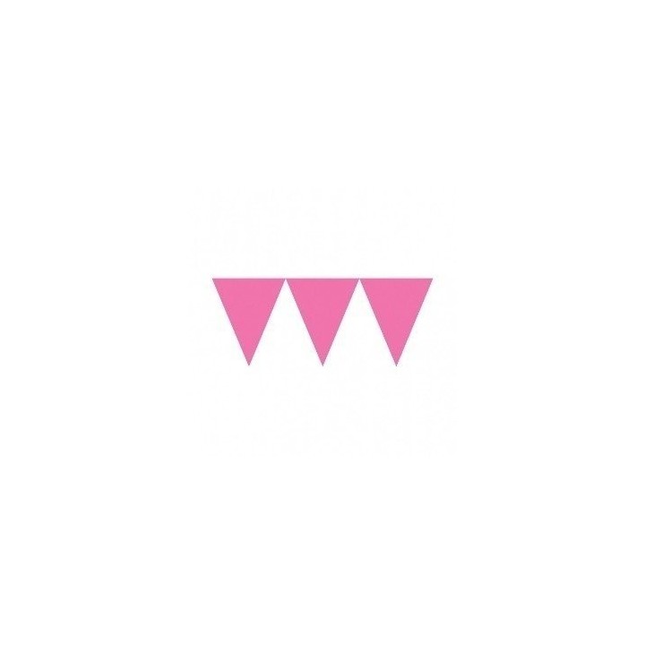 Banderines Triangulos Color Rosa  (4,5 m aprox)