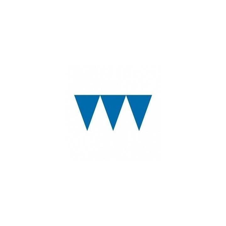 Banderines Triangulos Color Azul Fuerte  (4,5 m aprox)