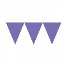 Banderines Triangulos Color Morado  (4,5 m aprox)