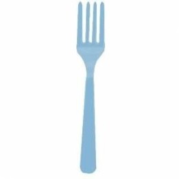 TENEDOR COLOR AZUL-PASTEL (10 ud)